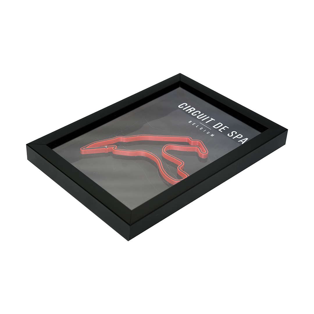 Circuit De Spa F1 Track 3D Wall Frame