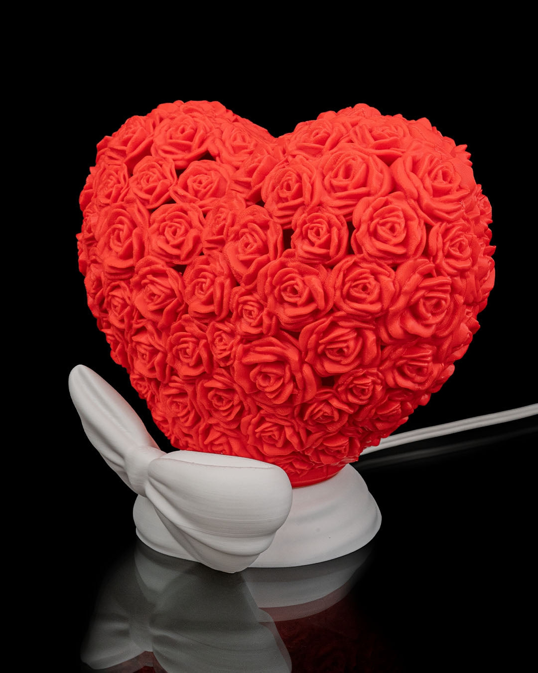 The valentine rose lamp