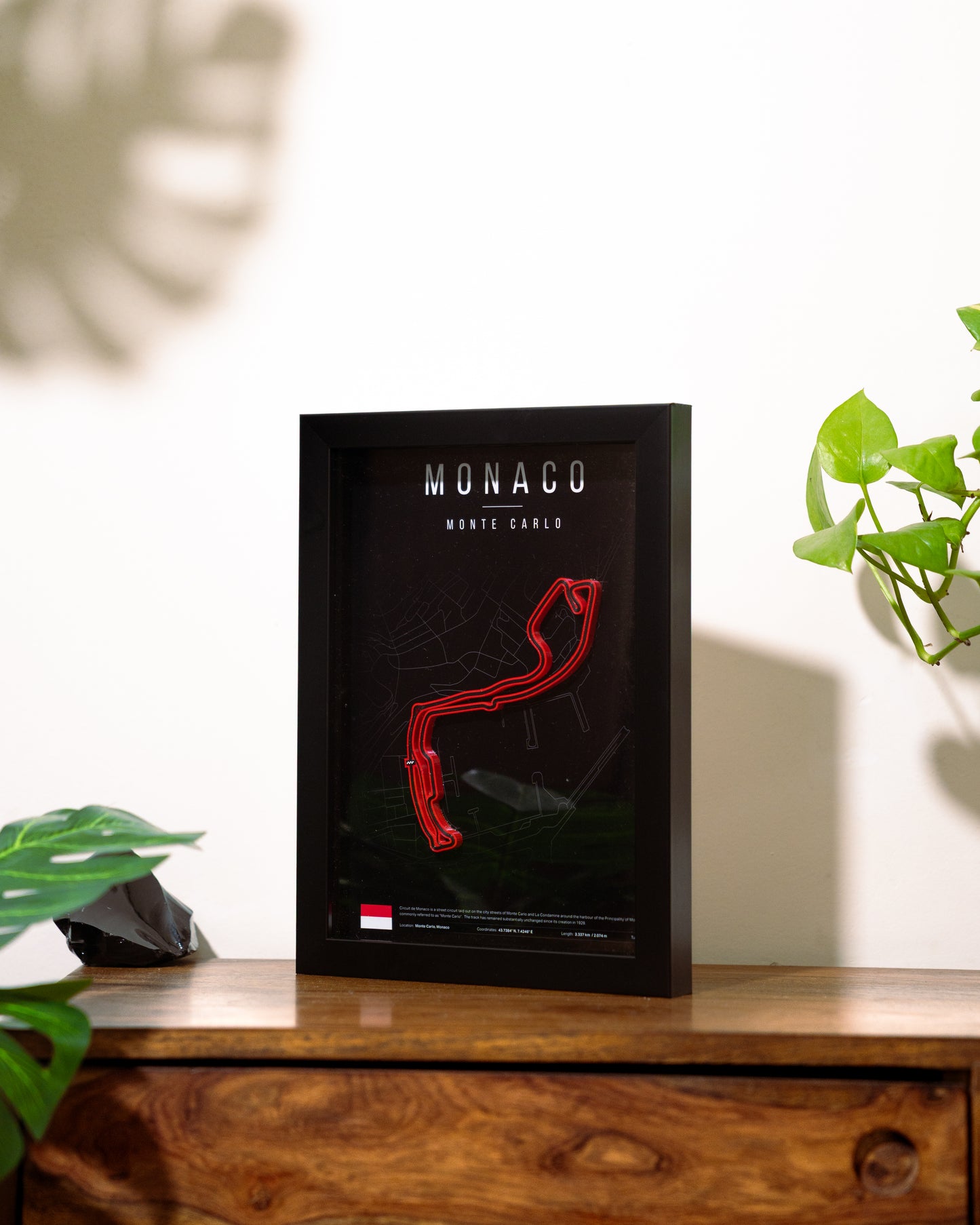 MONACO F1 Track 3D Wall Frame