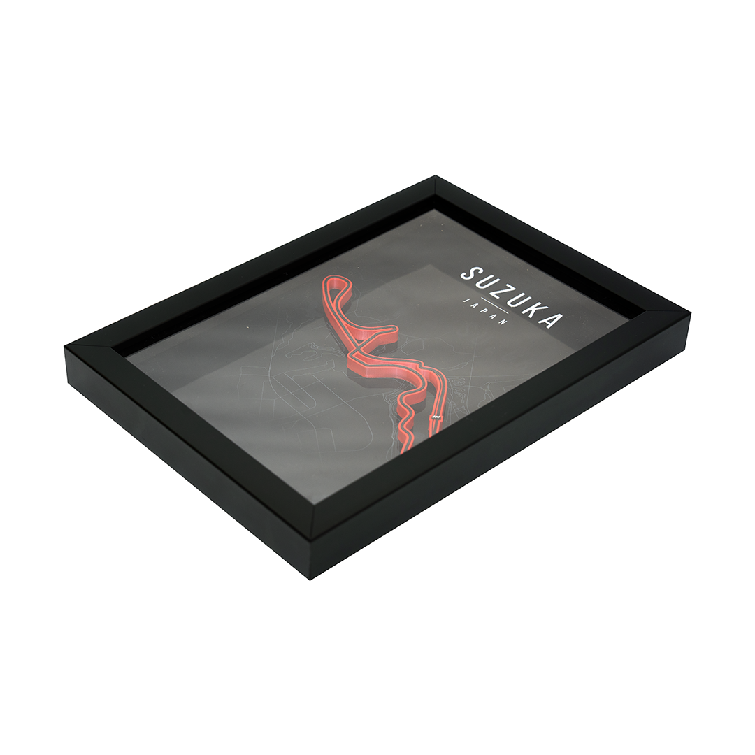 Suzuka F1 Track 3D Wall Frame