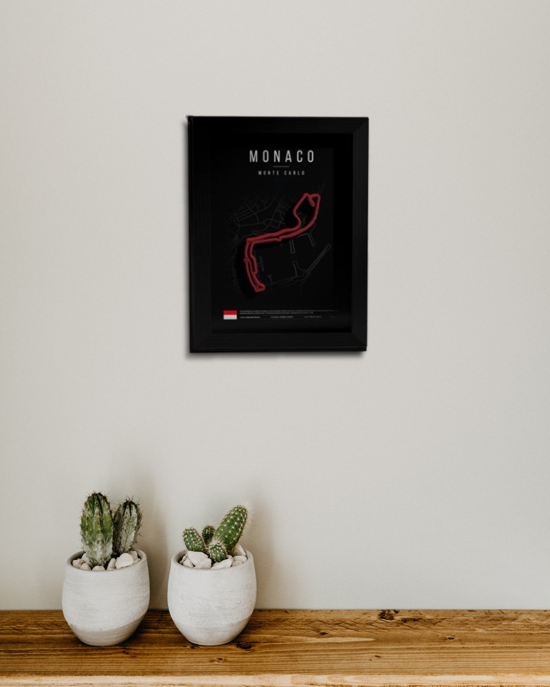 MONACO F1 Track 3D Wall Frame