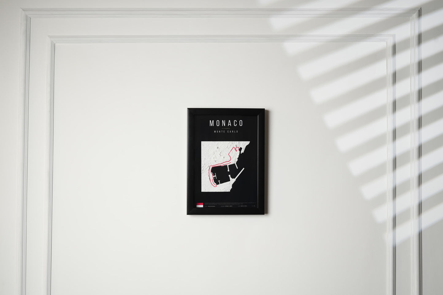 F1 Monaco 3D Wall Frame (Geographic)