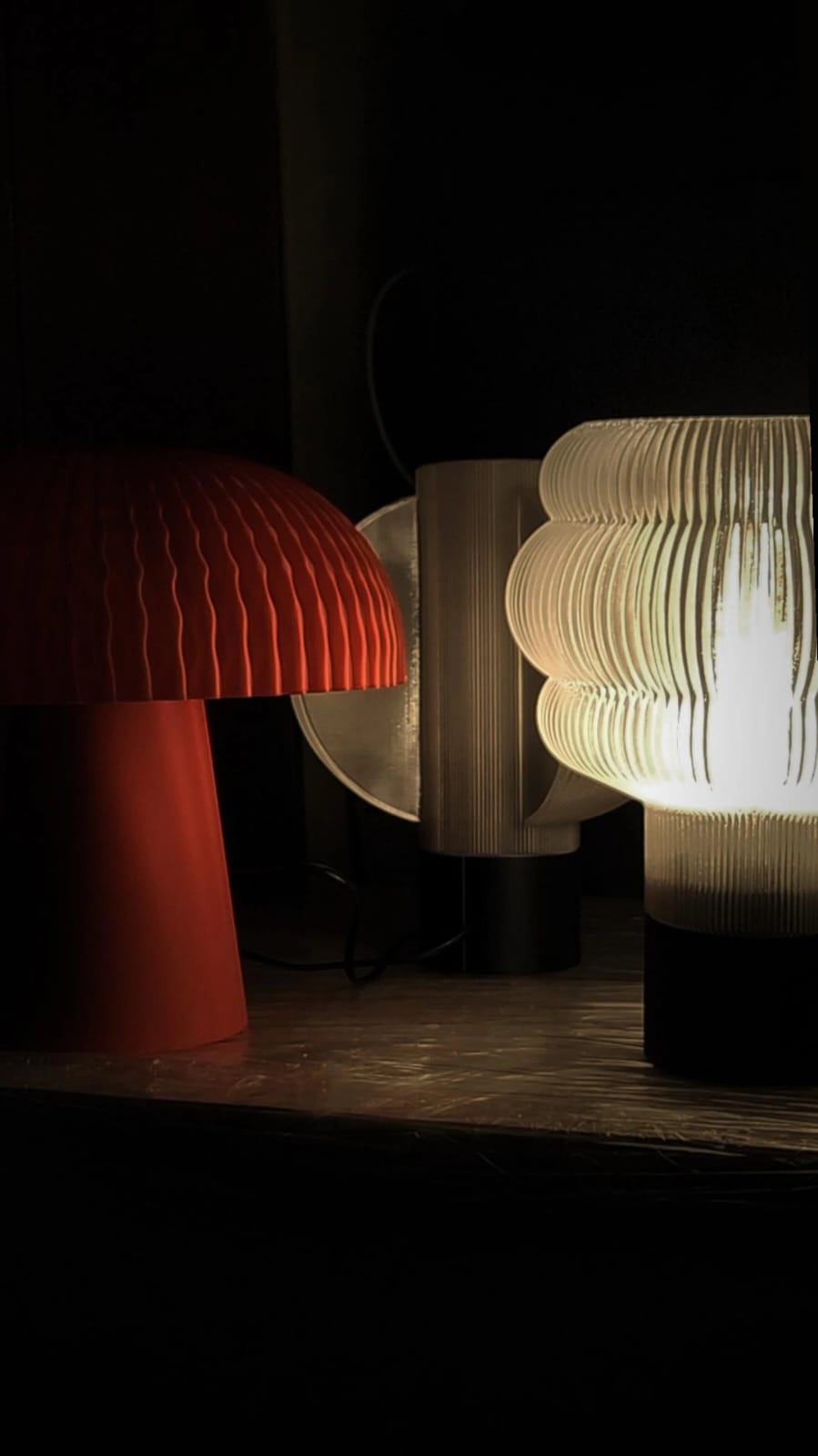 Orange Table Lamp