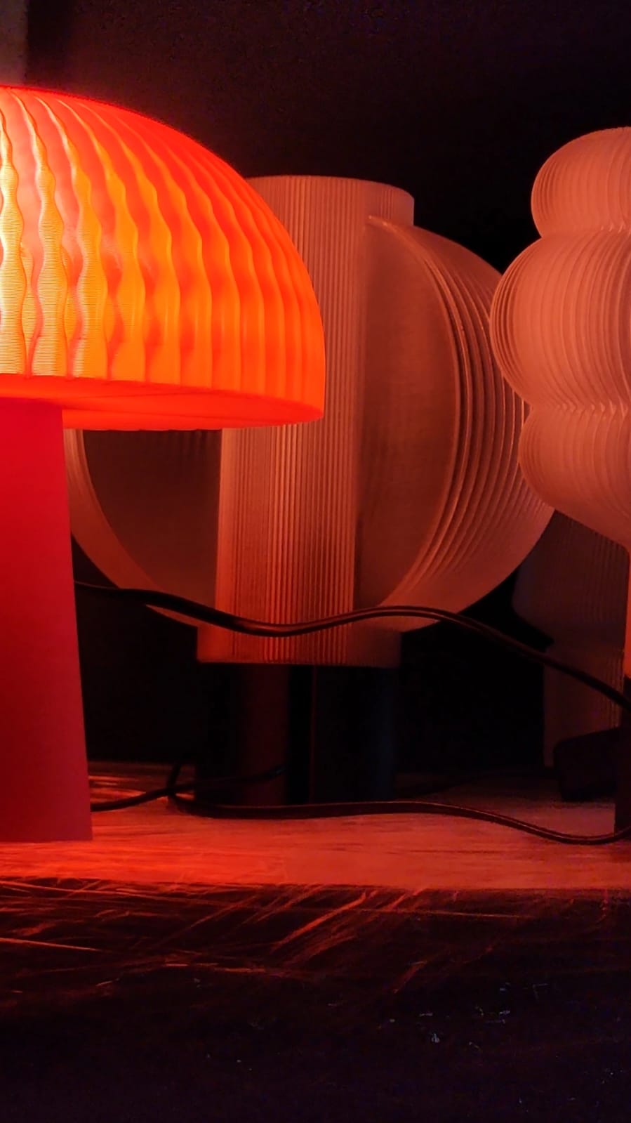 Orange Table Lamp