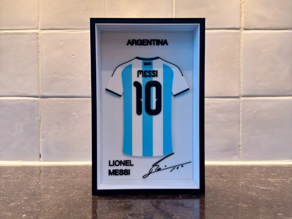 LIONEL MESSI 2026 WORLD CUP JERSEY FRAME