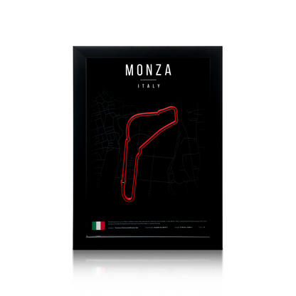 Monza F1 Track 3D Wall Frame
