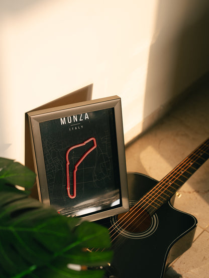 Monza F1 Track 3D Wall Frame