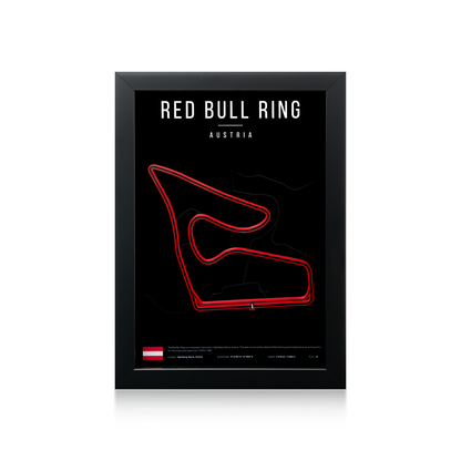 Red Bull Ring F1 Track 3D Wall Frame