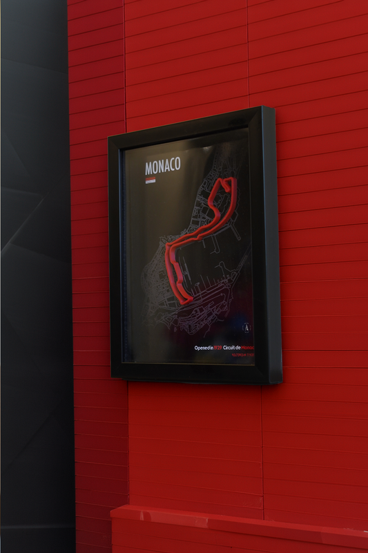 MONACO track 3D poster