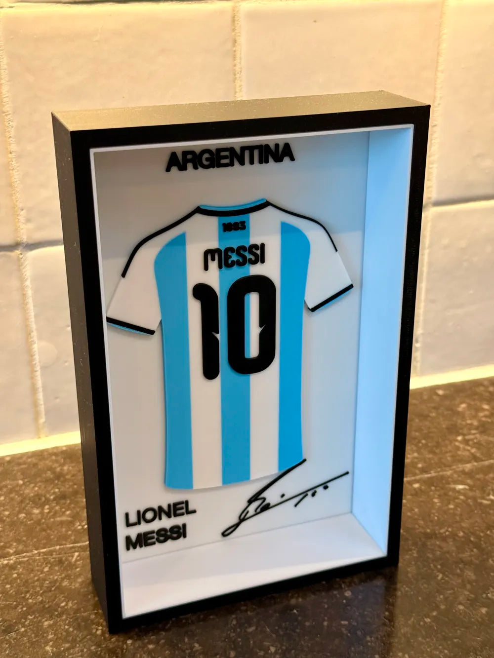 LIONEL MESSI 2026 WORLD CUP JERSEY FRAME